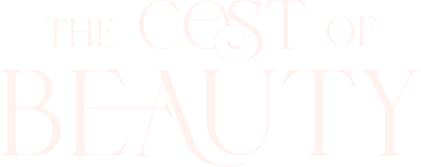 The cost of beauty logo - white